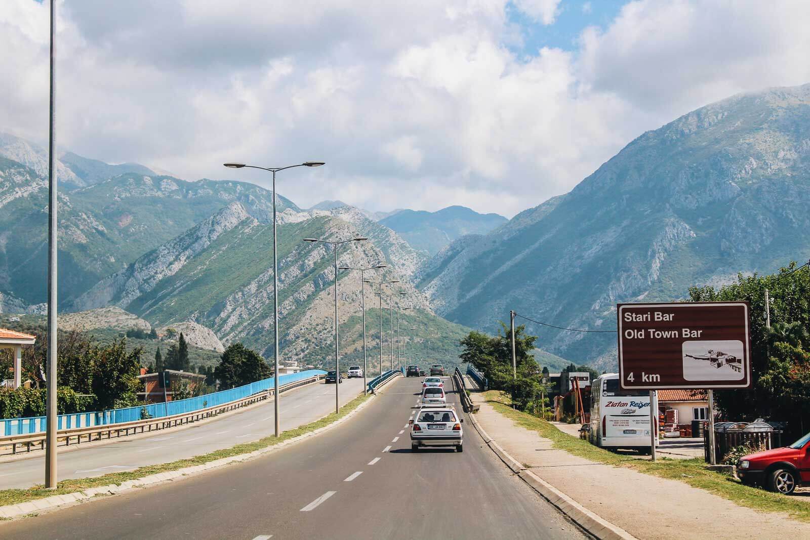 driving on Montenegro roads