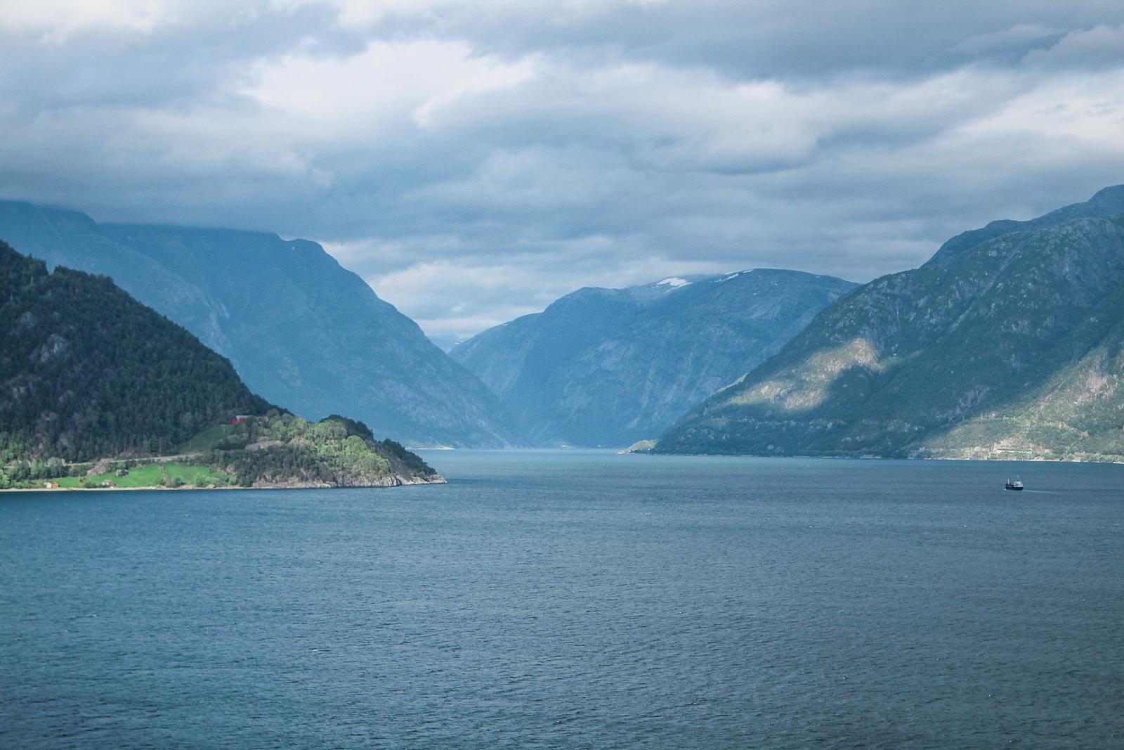 view of Hardangerfjord from Ulvik