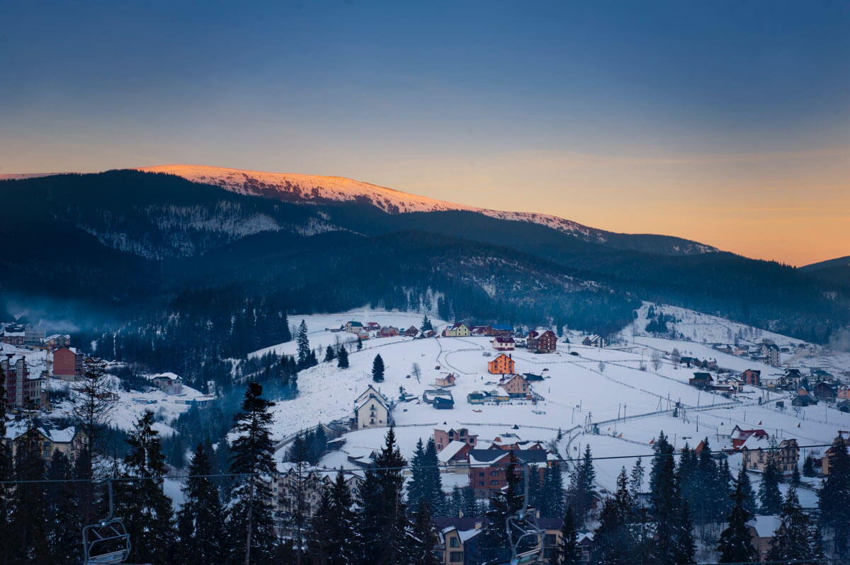 Kolasin Montenegro in winter