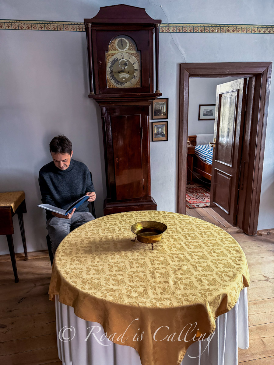 historic 19th-century room with old furniture inside the Tartu Citizen's Home Museum