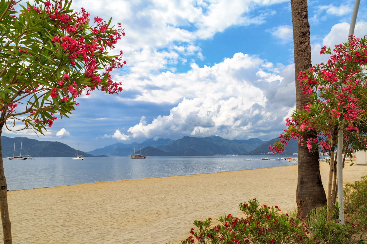 View of the Marmaris main beach