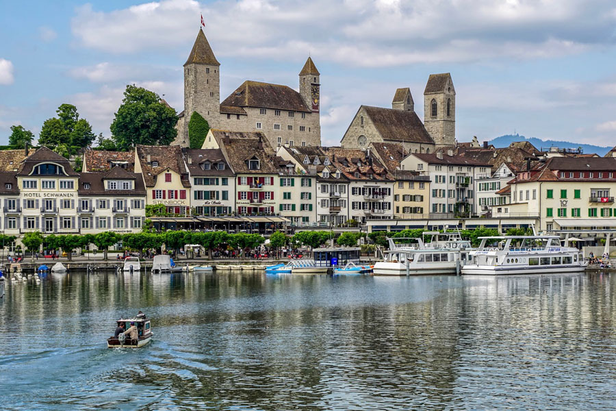 Zurich old town and waterfront