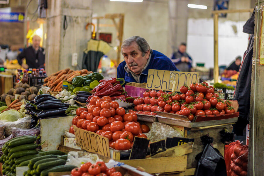 food market in Kutaisi