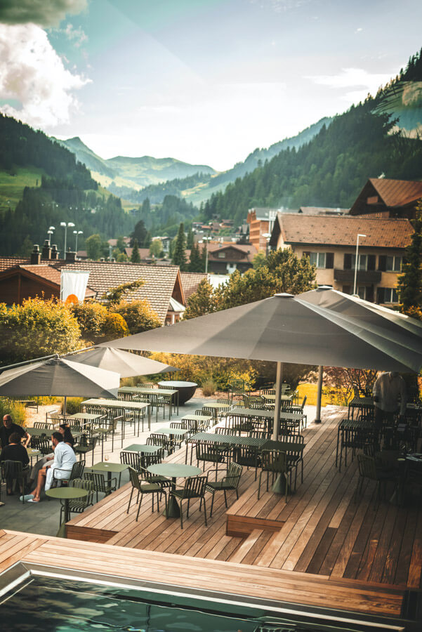 alpine village Switzerlnad