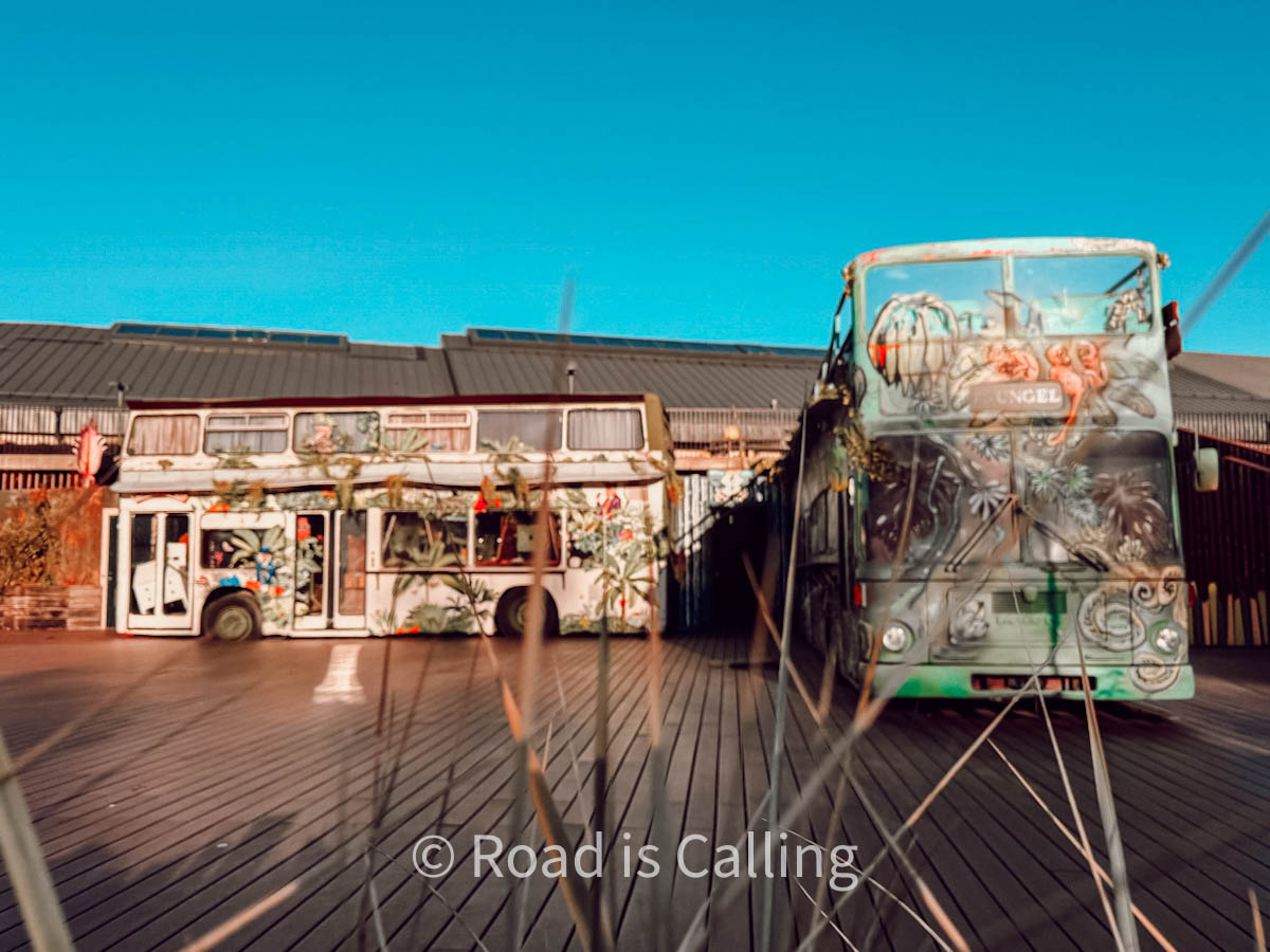 old buses converted into bars in Tallinn