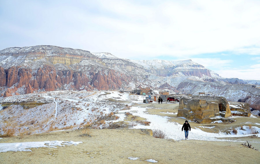 visiting Cappadocia in winter