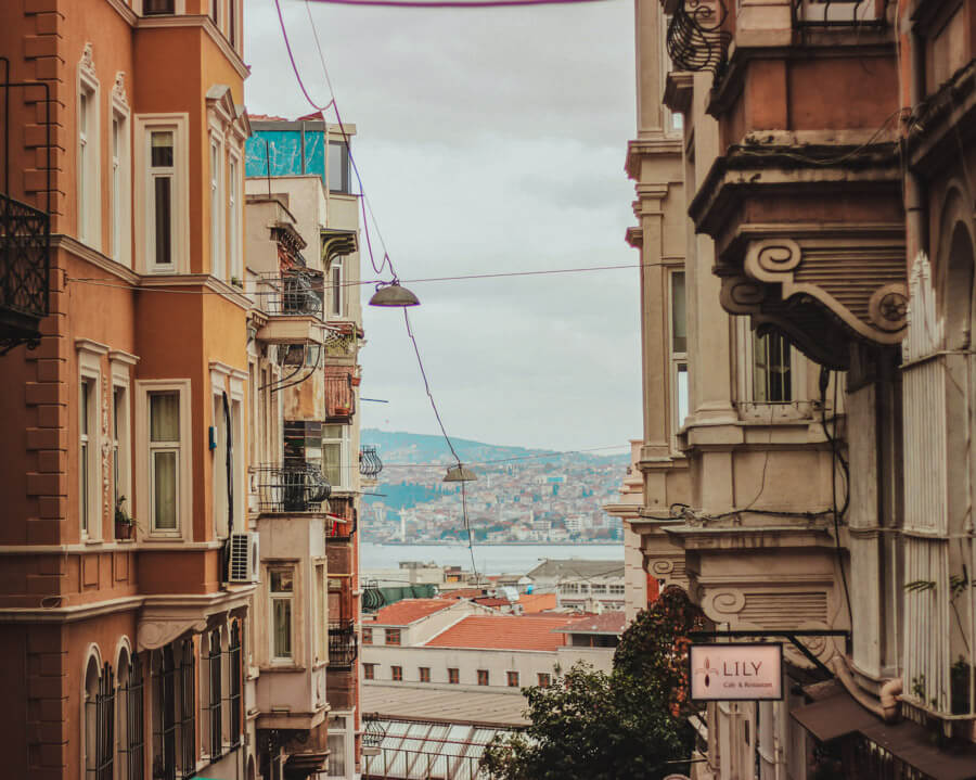 Cihangir neighborhood in Istanbul