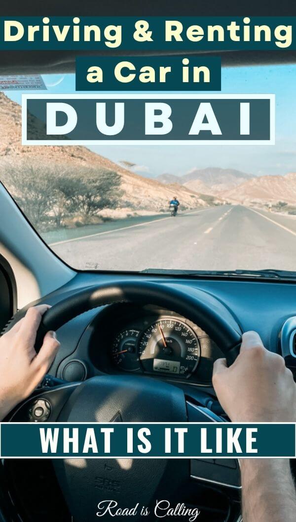 driving and renting a car in dubai
