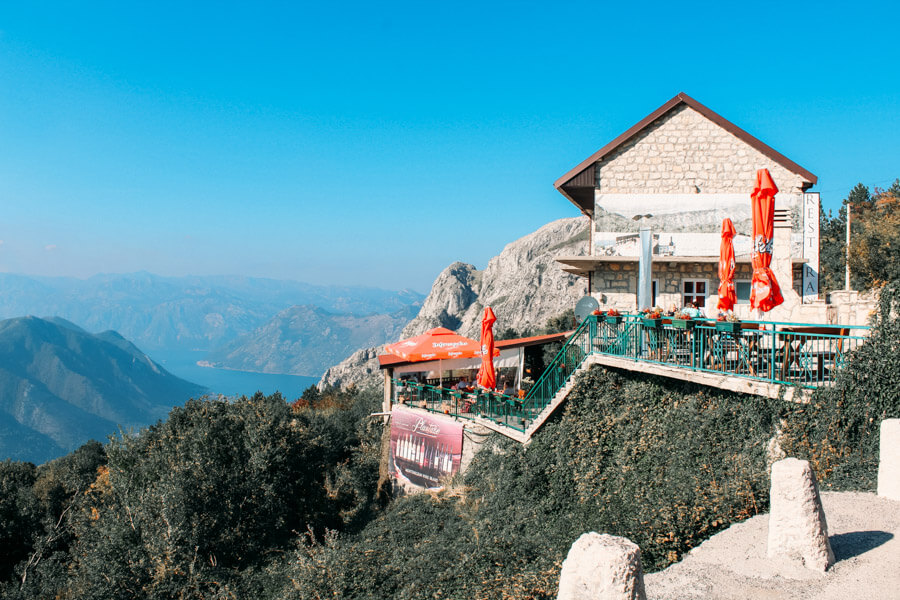restaurant with a view of Kotor Bay