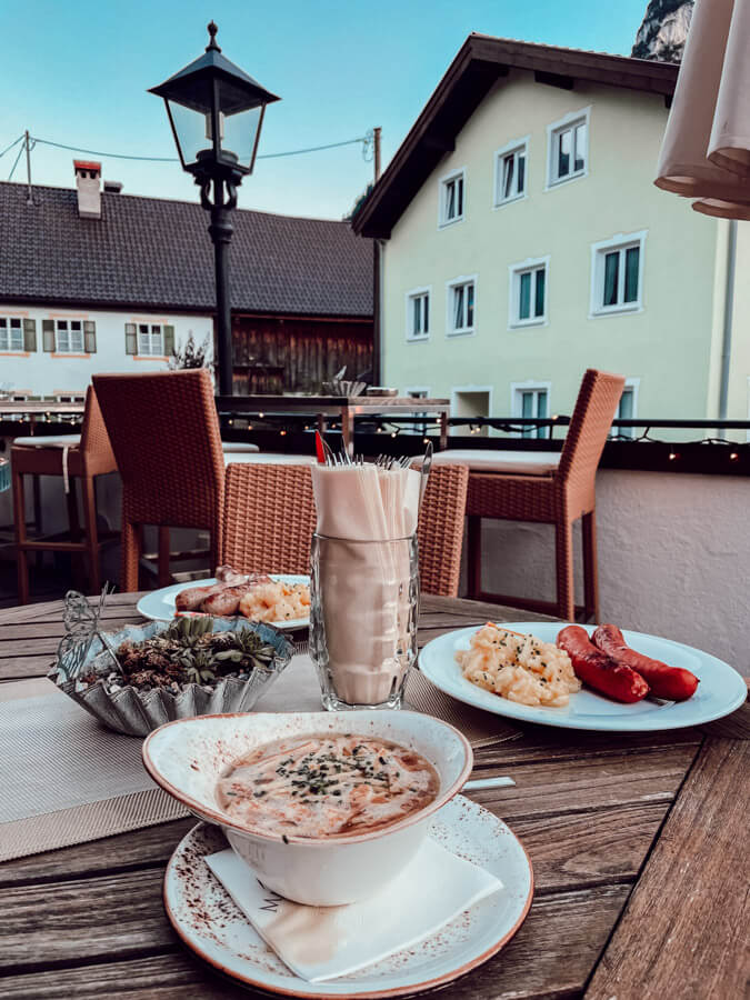 Bavarian food in Oberammergau