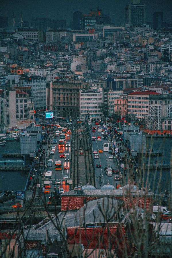 Istanbul life at night