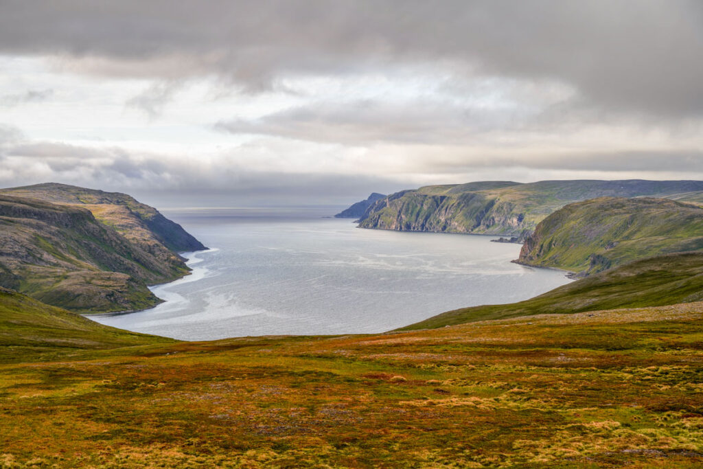 view from the northernmost point of Norway