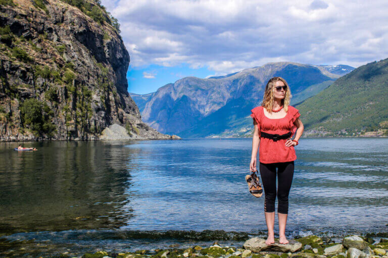 view of a fjord in western Norway during a one-week Norway trip without a car