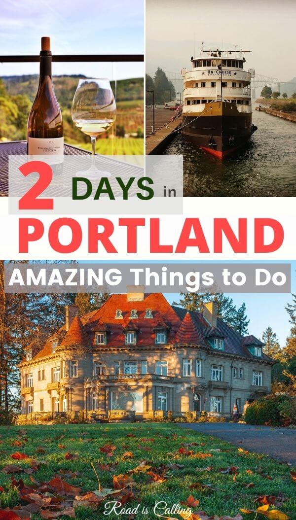 Portland itinerary for 2 and 4 days #portland #oregon #westcoastusa