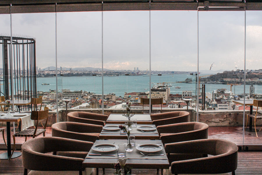 restaurant with a view in Karakoy
