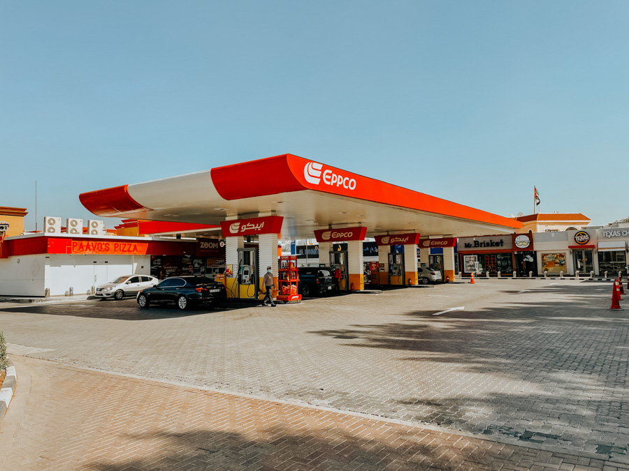 gas station in the UAE