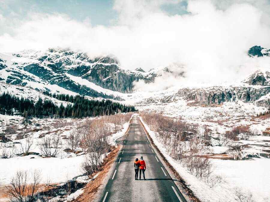 driving in winter in Norway
