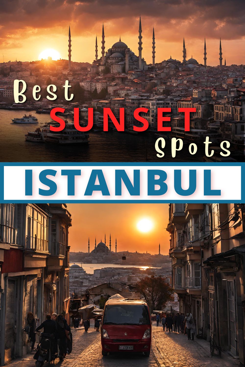 best sunset in Istanbul