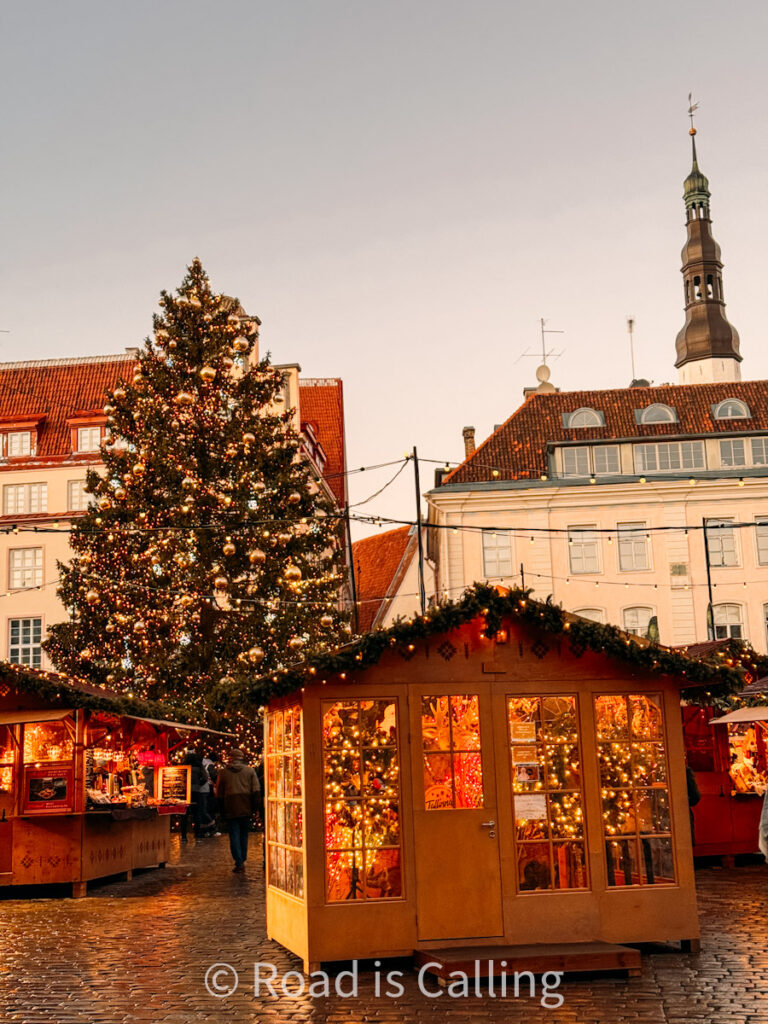 Christmas market in Tallinn on the main square