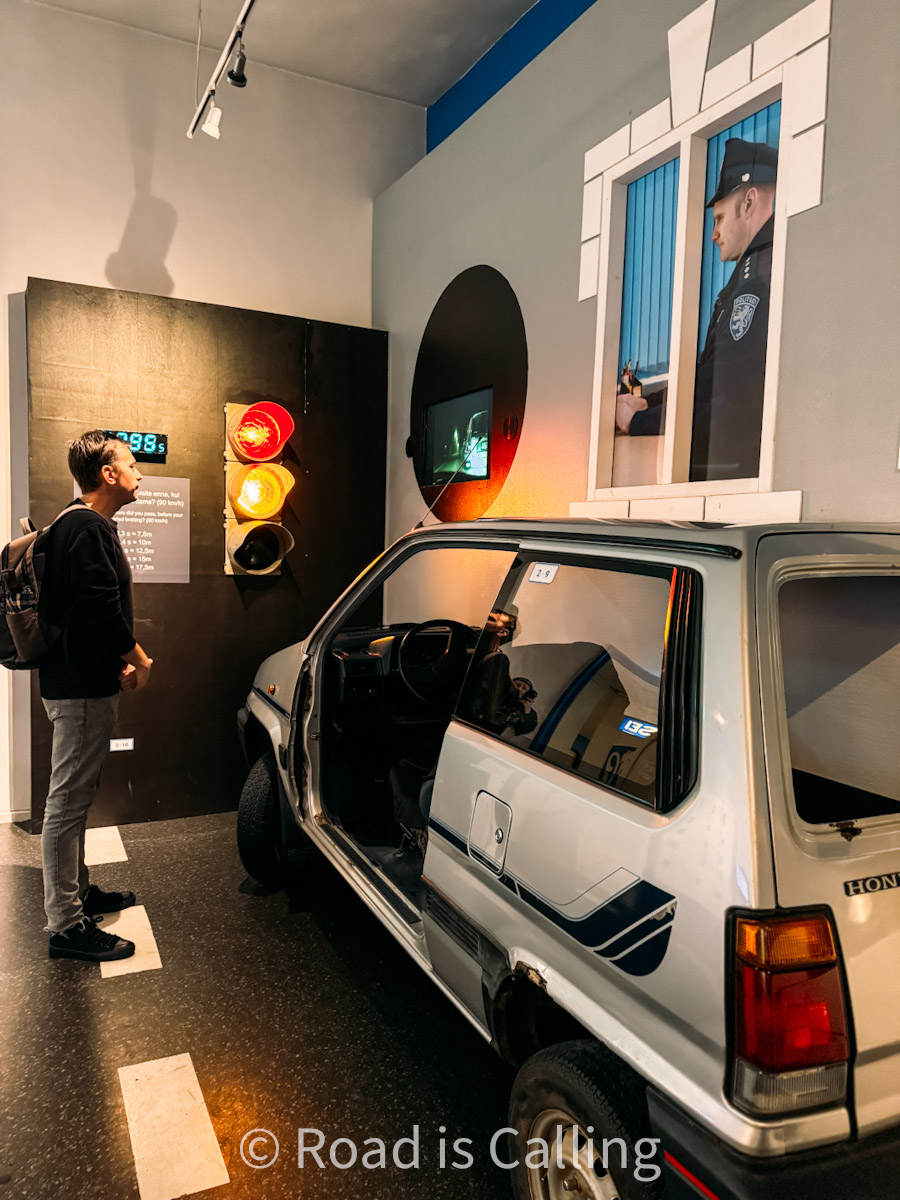 visiting a museum in Estonia with vintage car exhibit - interesting indoor thing to do in Estonia