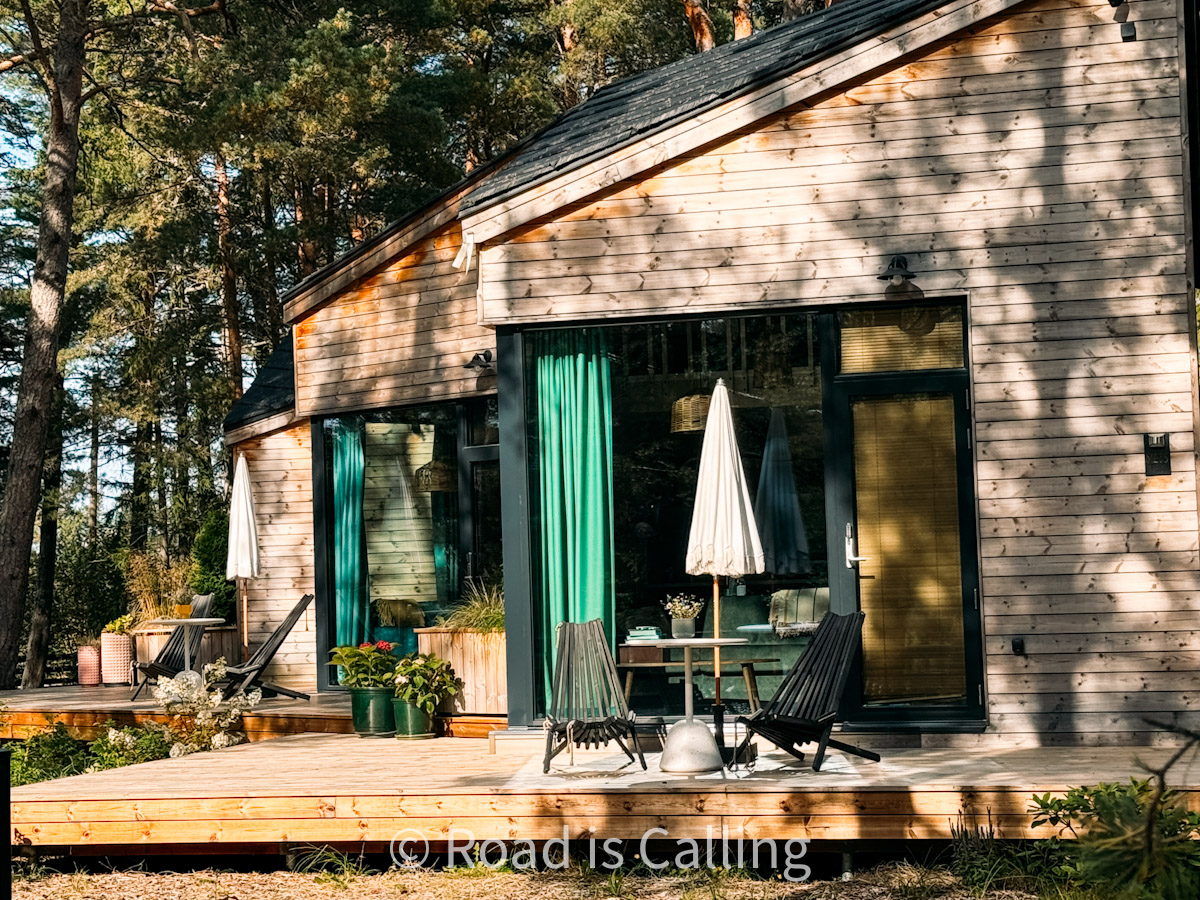 forest cabin surrounded by trees - unique nature escape among things to do in Estonia