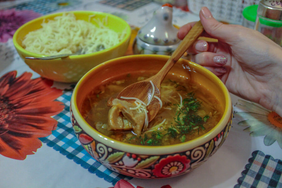 Ukrainian mushroom soup 