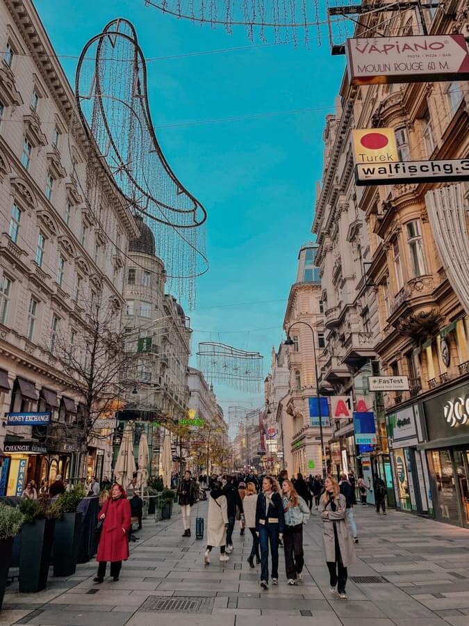 main street in Vienna