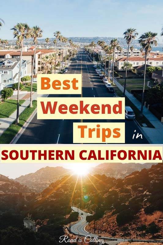 Desert lakes, hot springs, old historical hotels, and fresh mountain air are just part of why you have to go on these amazing weekend trips in Southern California. They are located not far from Los Angeles and getting to them is easy! #weekendtrips #californiagetaways #southerncaliforniatrips #bestofcalifornia #roadtripscalifornia