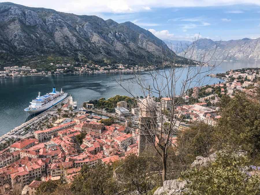 Bay of Kotor from above 