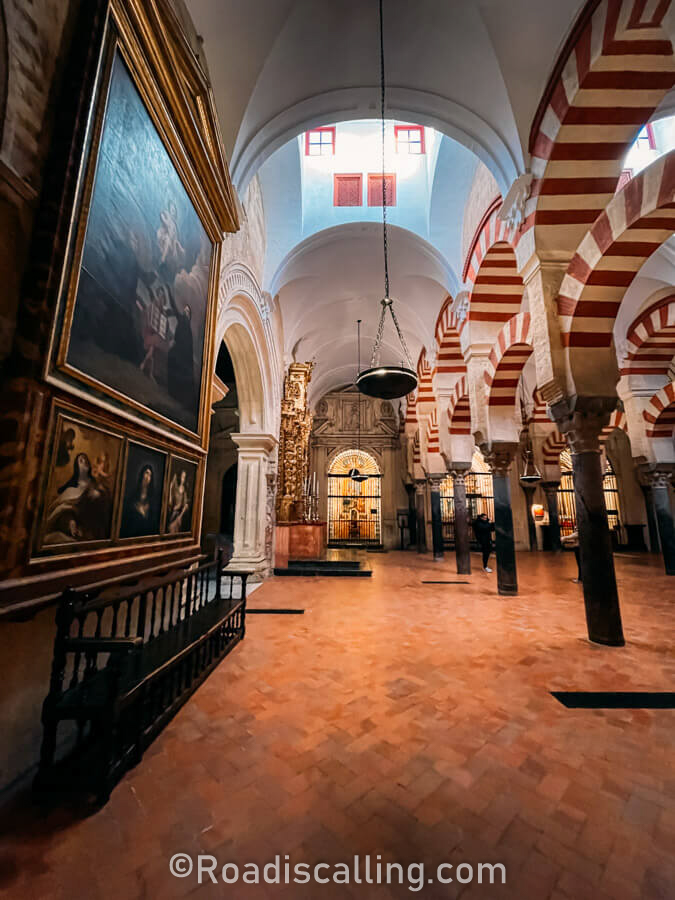 inside of a cathedral in Cordoba