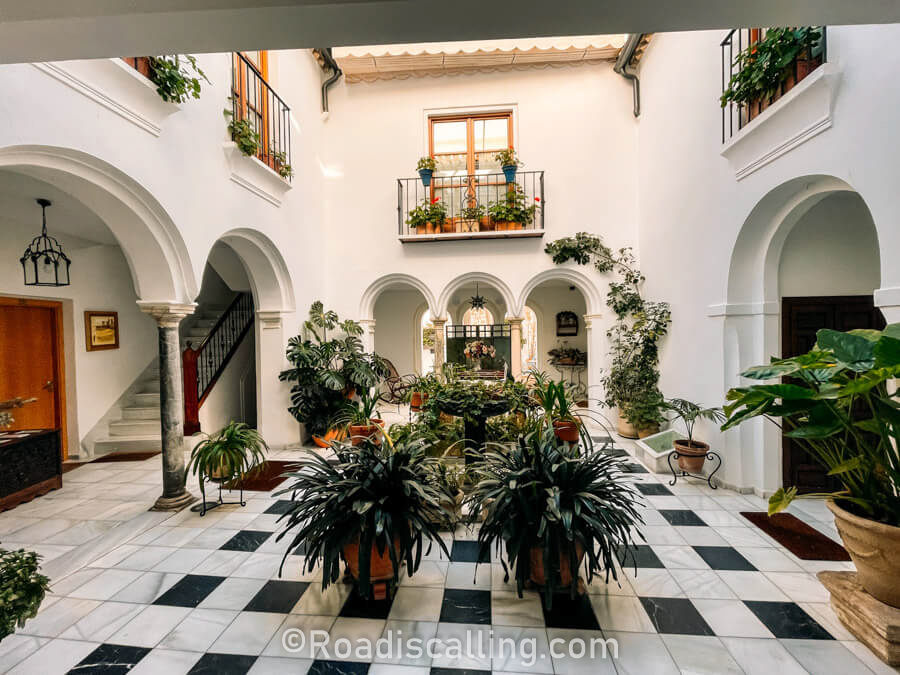 Spanish inner courtyard in Cordoba