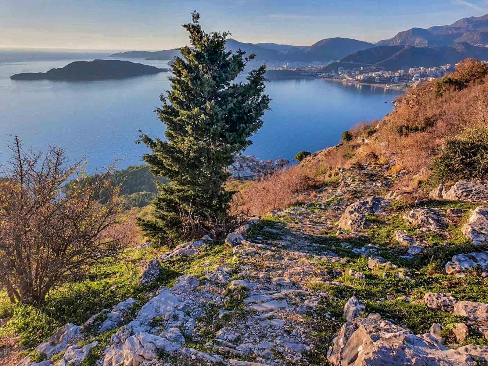 on a hike near Budva