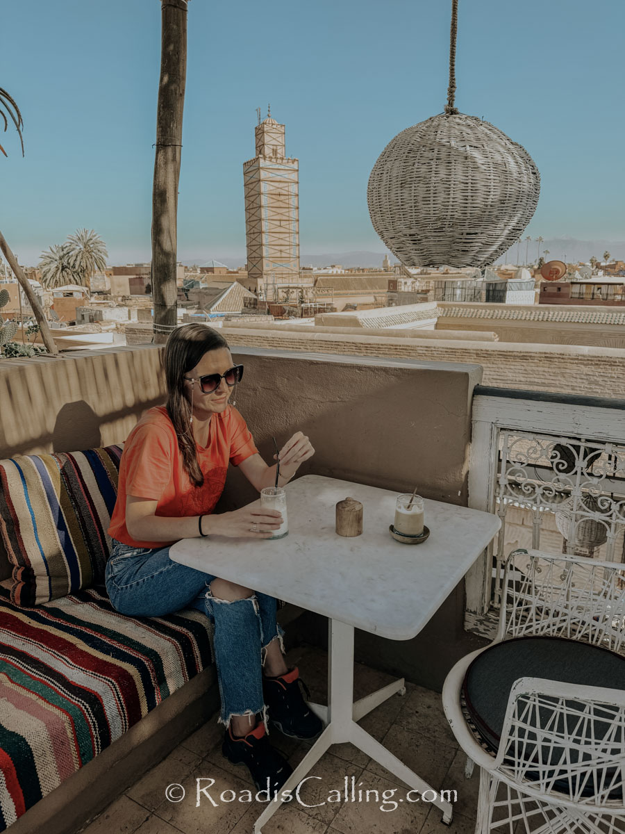 non touristy cafe in Marrakech