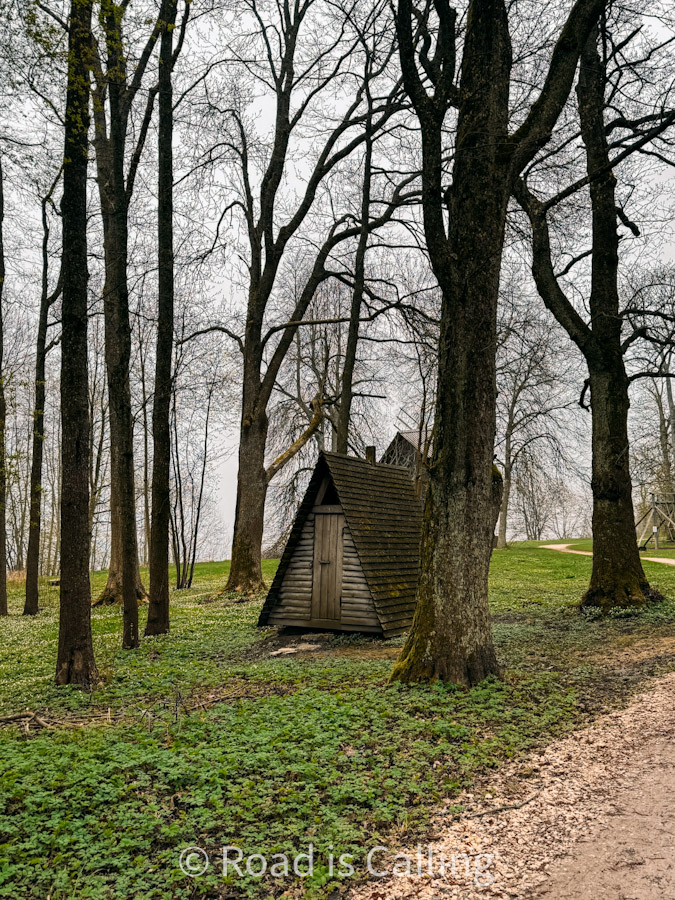 wooden hut in forest near Tallinn