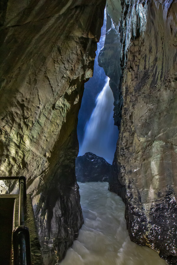 underground waterfall in Bernese Oberland 