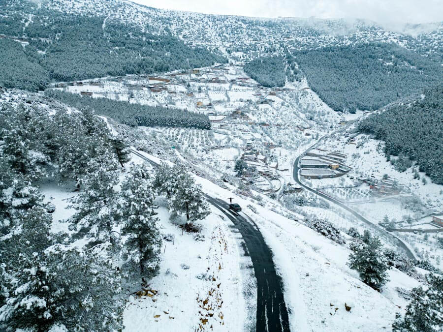 driving in Montenegro in winter
