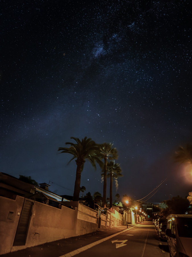 stars on the sky in Tenerife
